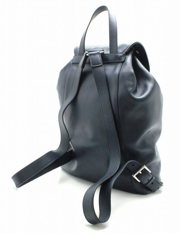 21730932 1 Prada Backpack Soft Calf Leather Navy Blue