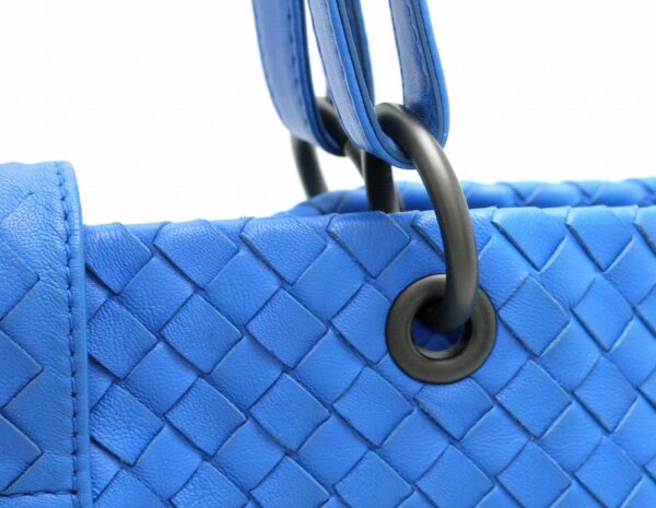 21730942 6 Bottega Veneta Intrecciato Tote Bag Leather Blue