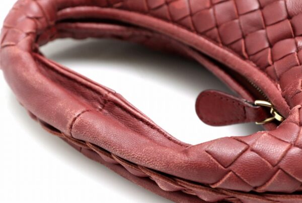 21731029 3 Bottega Veneta Intrecciato Mini Bag Pouch Leather Bordeaux