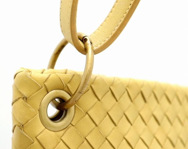 21731034 6 Bottega Veneta Intrecciato Shoulder Bag Smoky Yellow