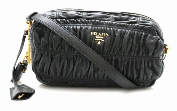 21731558 Prada Crossbody Shoulder Bag Nappa Black