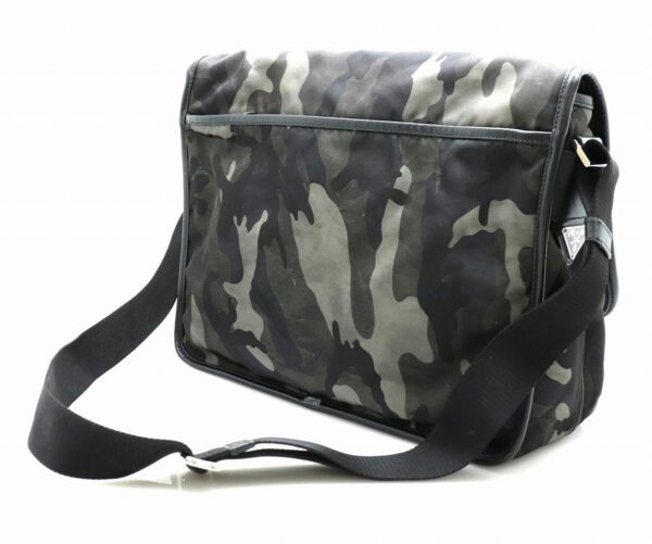 21731588 1 Prada Messenger Bag Nylon Leather Camouflage Green