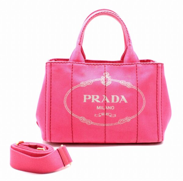 21740048 Prada Mini Canapa Tote Bag Pink