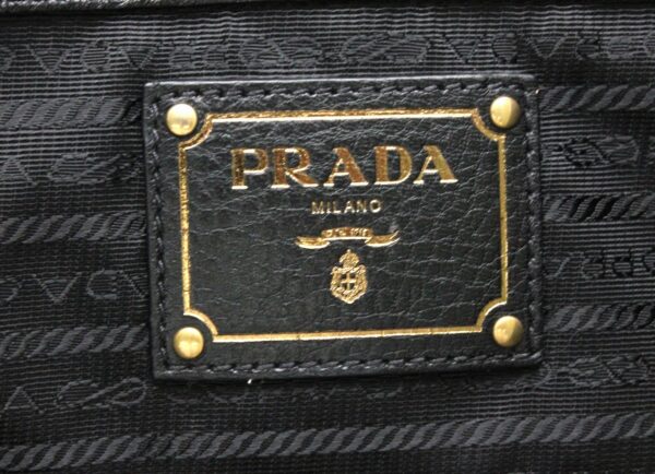 21740053 8 Prada Crossbody Tote Bag Nylon Leather Black