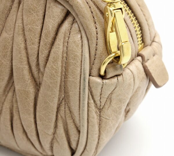 21740072 6 Miu Miu Crossbody Bag Leather Beige Brown