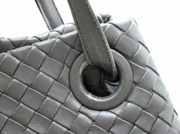 21741833 6 Bottega Veneta Intrecciato Shoulder Bag Handbag Leather Gray