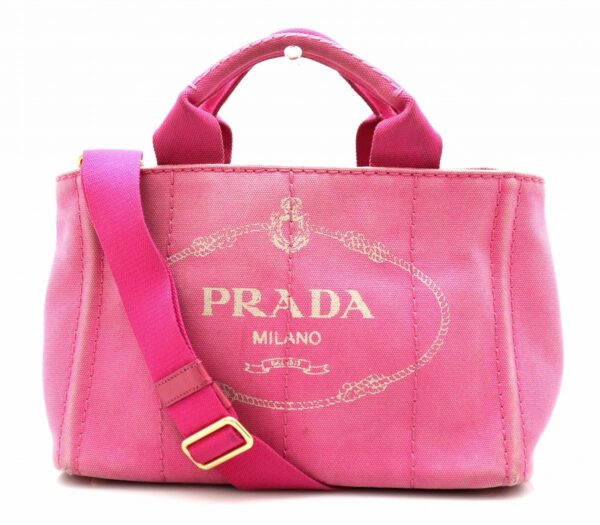 21742331 Prada Mini Canapa Tote Bag Pink