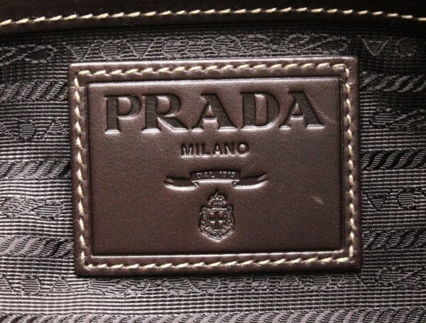 21750046 8 Prada Jacquard Shoulder Bag Canvas Khaki Brown