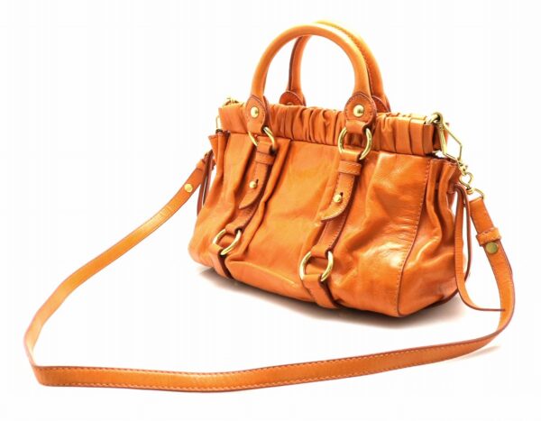 21751021 1 Miu Miu Shoulder Bag Leather Orange