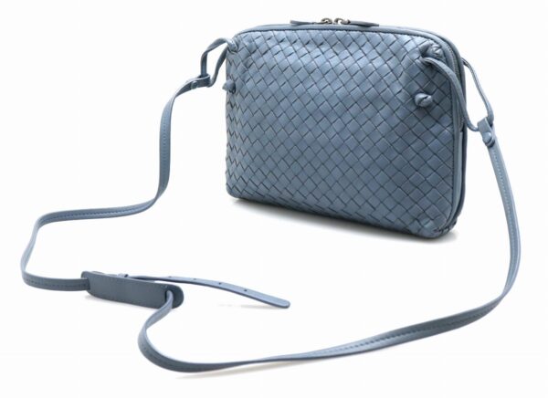 21751023 1 Bottega Veneta Shoulder Bag Crossbody Nappa Leather Blue