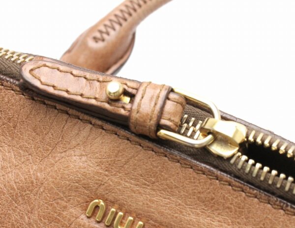 21751050 5 Miu Miu Crossbody Bag Leather Brown