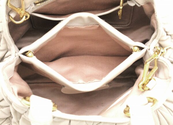 21751058 4 Miu Miu Shoulder Bag Leather Beige