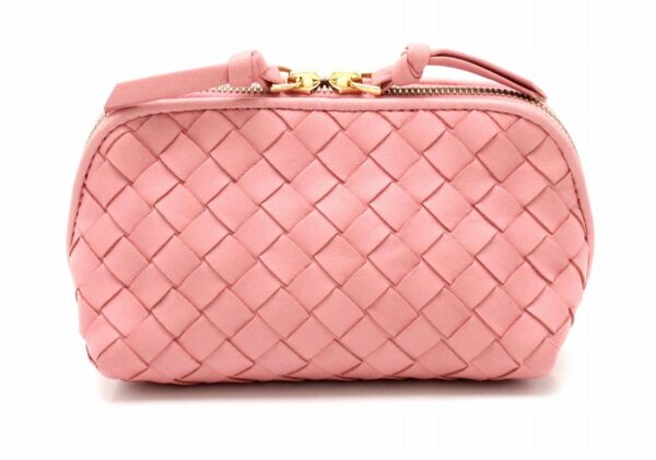 21760543 Bottega Veneta Intrecciato Pouch Pouch Accessory Case Pink