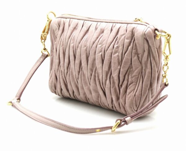 21761807 1 Miu Miu Shoulder Bag Leather Smoky Pink