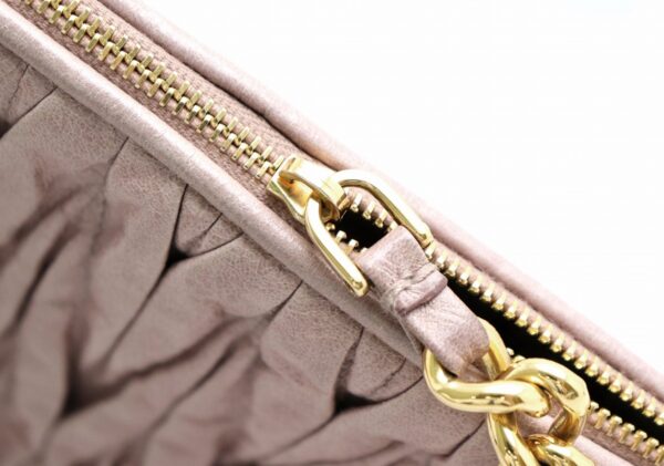 21761807 5 Miu Miu Shoulder Bag Leather Smoky Pink