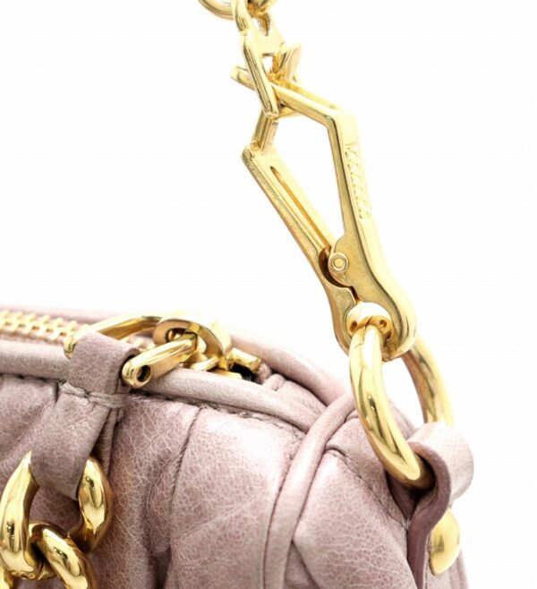 21761807 6 Miu Miu Shoulder Bag Leather Smoky Pink