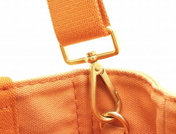 21770683 6 Prada Canapa Mini Canapa Tote Bag Handbag 2WAY Shoulder Bag Papaya Orange