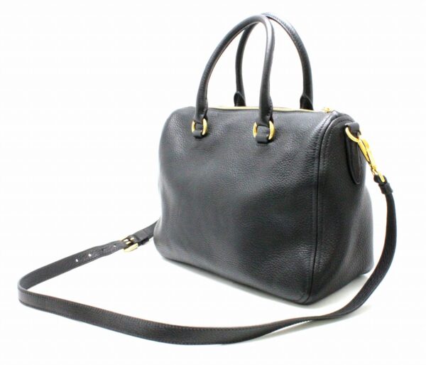 21771406 1 Prada Vitello Phenix Shoulder Bag 2WAY Leather Nero Black