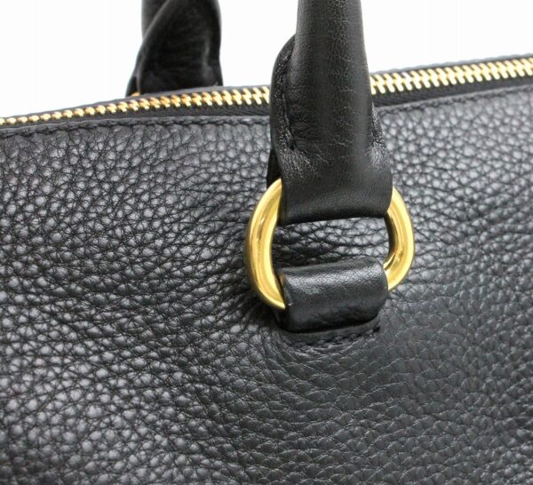 21771406 6 Prada Vitello Phenix Shoulder Bag 2WAY Leather Nero Black