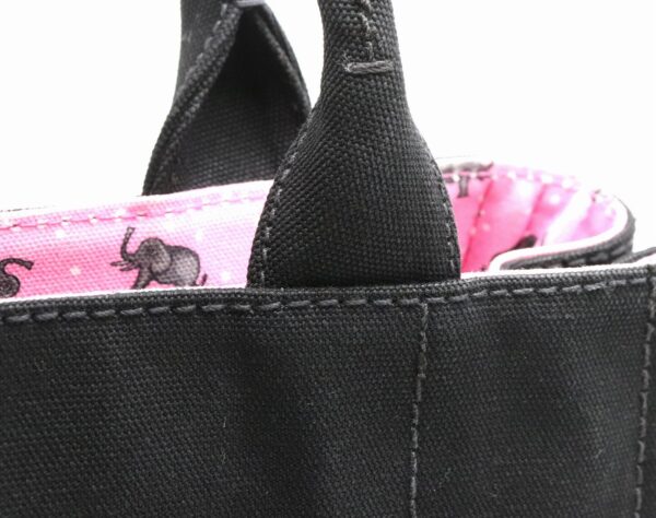 21790326 6 Prada Canapa Elephant Tote Bag 2WAY Shoulder Bag Nero Black