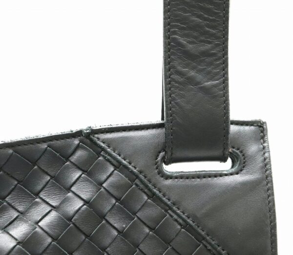 21790806 6 Bottega Veneta Intrecciato Messenger Bag Shoulder Bag Leather Black