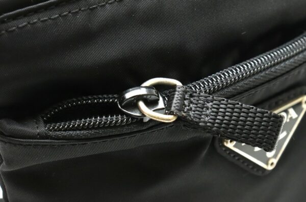 21800229 5 Prada Shoulder Bag Nylon Leather Black