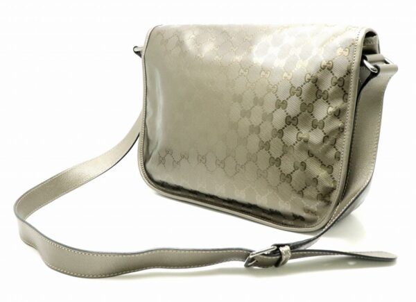 21800695 1 Gucci GG Implement Leather Messenger Crossbody Bag Khaki