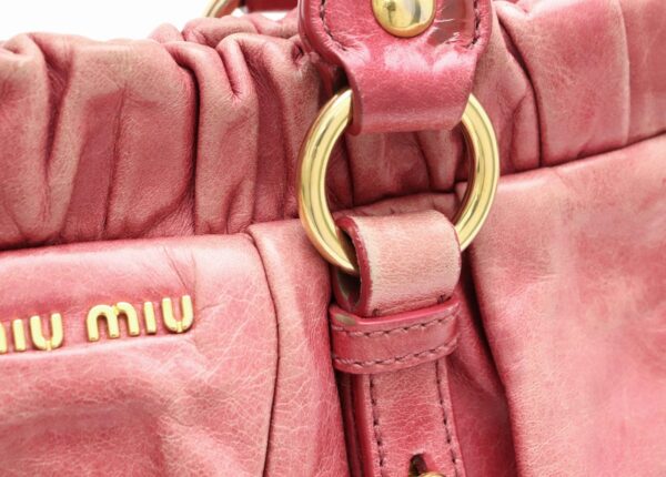 21800880 6 Miu Miu Shoulder Bag Leather Pink