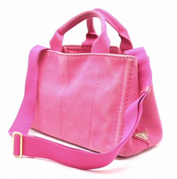 21800884 1 Prada Canapa Mini Canapa Tote Bag 2WAY Shoulder Bag Pink