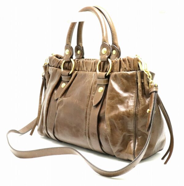 21800904 1 Miu Miu Shoulder Bag Leather Brown