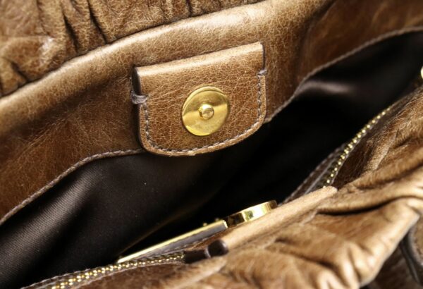 21800904 5 Miu Miu Shoulder Bag Leather Brown