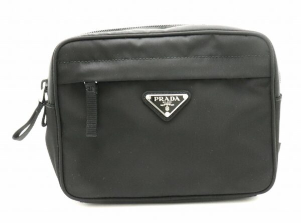 21810162 Prada Waist Pouch Waist Bag Hip Bag Body Bag Nylon Nero Black