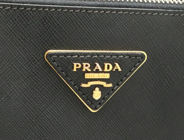 21810619 8 Prada Leather Saffiano Handbag 2WAY Shoulder Bag Nero Black