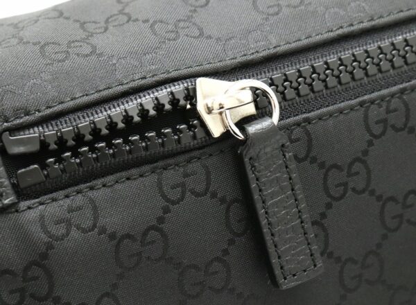 21810770 5 Gucci GG Nylon Leather Body Bag Black