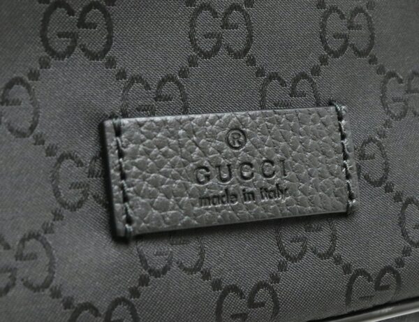 21810770 7 Gucci GG Nylon Leather Body Bag Black