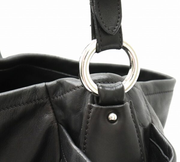 21811273 6 Prada Tote Bag Shoulder Bag Leather Black Nero