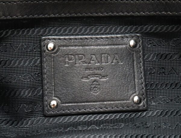 21811273 8 Prada Tote Bag Shoulder Bag Leather Black Nero