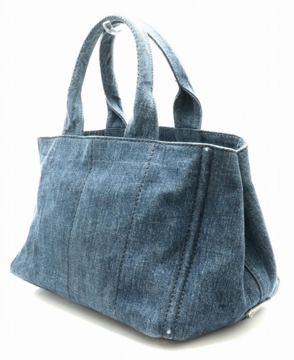 21811438 1 Prada Canapa Tote Bag Handbag Denim Avio Blue