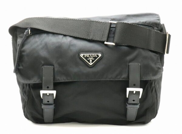 21820188 Prada Shoulder Bag Diagonal Messenger Bag Nylon Nero Black