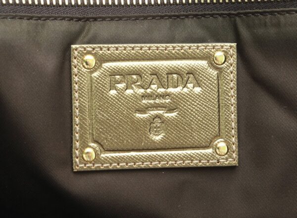 21830832 7 Prada Tessuto Tote Bag Shoulder Bag Nylon Leather Khaki