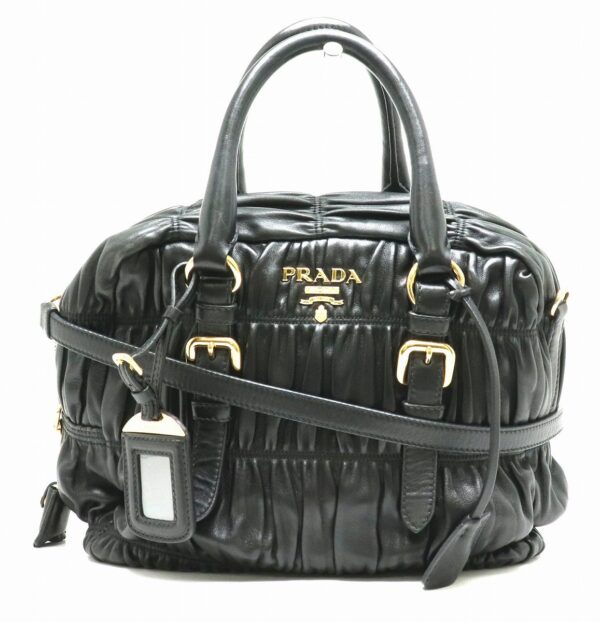 21860223 Prada Handbag 2WAY Shoulder Bag Nappa Leather Nero Black