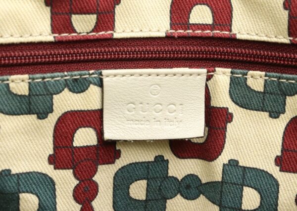 21860812 8 Gucci Princy Line Guccisima Ribbon Leather Tote Bag Light Gray