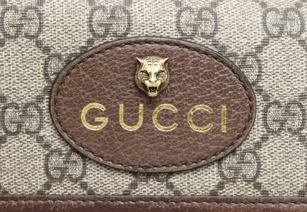 21860927 7 Gucci GG Supreme Belt Bag Metal Cat Head Khaki Beige