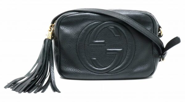 21870309 Gucci Soho Small Disco Leather Shoulder Bag Black