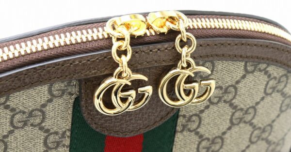 21871089 5 Gucci GG Supreme Ophidia Sherry Line Shoulder Bag Khaki Beige Brown Green Red