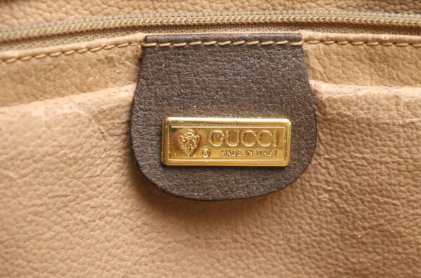 21871100 8 Gucci Gucci Sherry Line Crossbody Bag Khaki Beige Brown