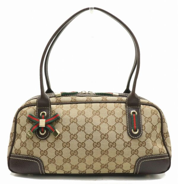 21891265 Gucci Princy GG Ribbon Mini Handbag Khaki Beige Brown