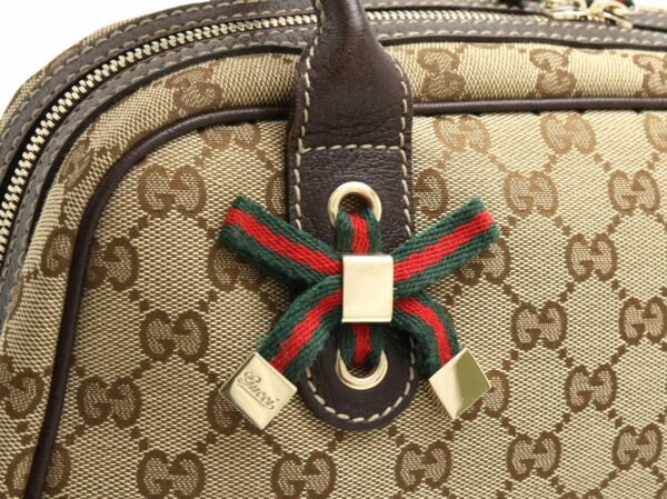 21891265 6 Gucci Princy GG Ribbon Mini Handbag Khaki Beige Brown