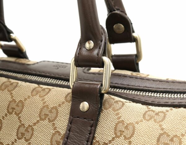 21891376 6 Gucci GG Mini Handbag Leather Khaki Beige Brown