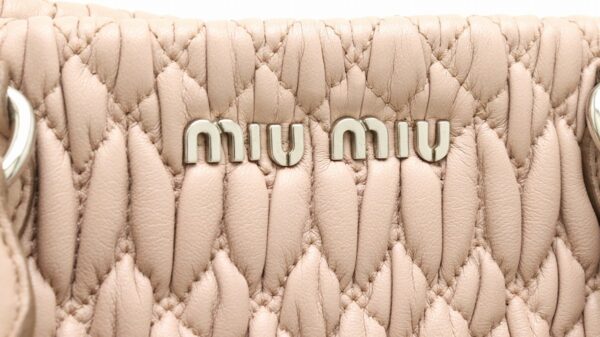 21891728 8 Miu Miu Shoulder Bag Leather Pink Beige